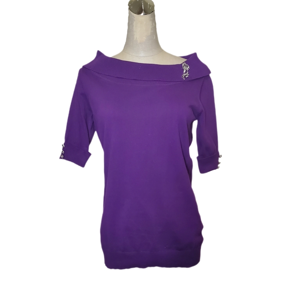 East 5th Elegant Purple Women's Sweatertop Sz S